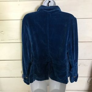 Sundance Jackets & Coats - Sundance Blue Velvet Velour Blazer Floral Cuffs PL Sundance Jackets & Coats - Sundance Blue Velvet Velour Blazer Floral Cuffs PL